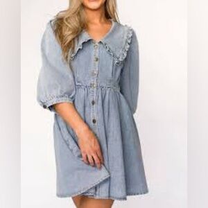 Worth Collective Demin Dress NEW